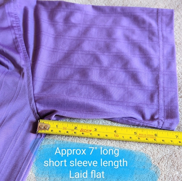 Kirkland Size Lg Men's, GUC purple square pattern polo shirt 🤩HOST PICK🤩 - Picture 9 of 14